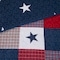 Hastings Home 2-piece Quilt Set, Americana Patchwork of Stars, Red, White, Blue Plaid, Twin 962488XRN - alternate 3